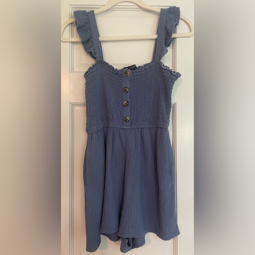 blue romper